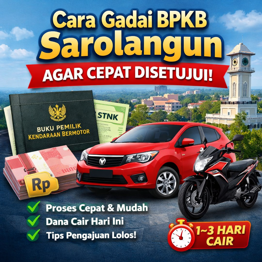 Kredit Jaminan BPKB Sarolangun dengan Syarat Simpel dan Aman