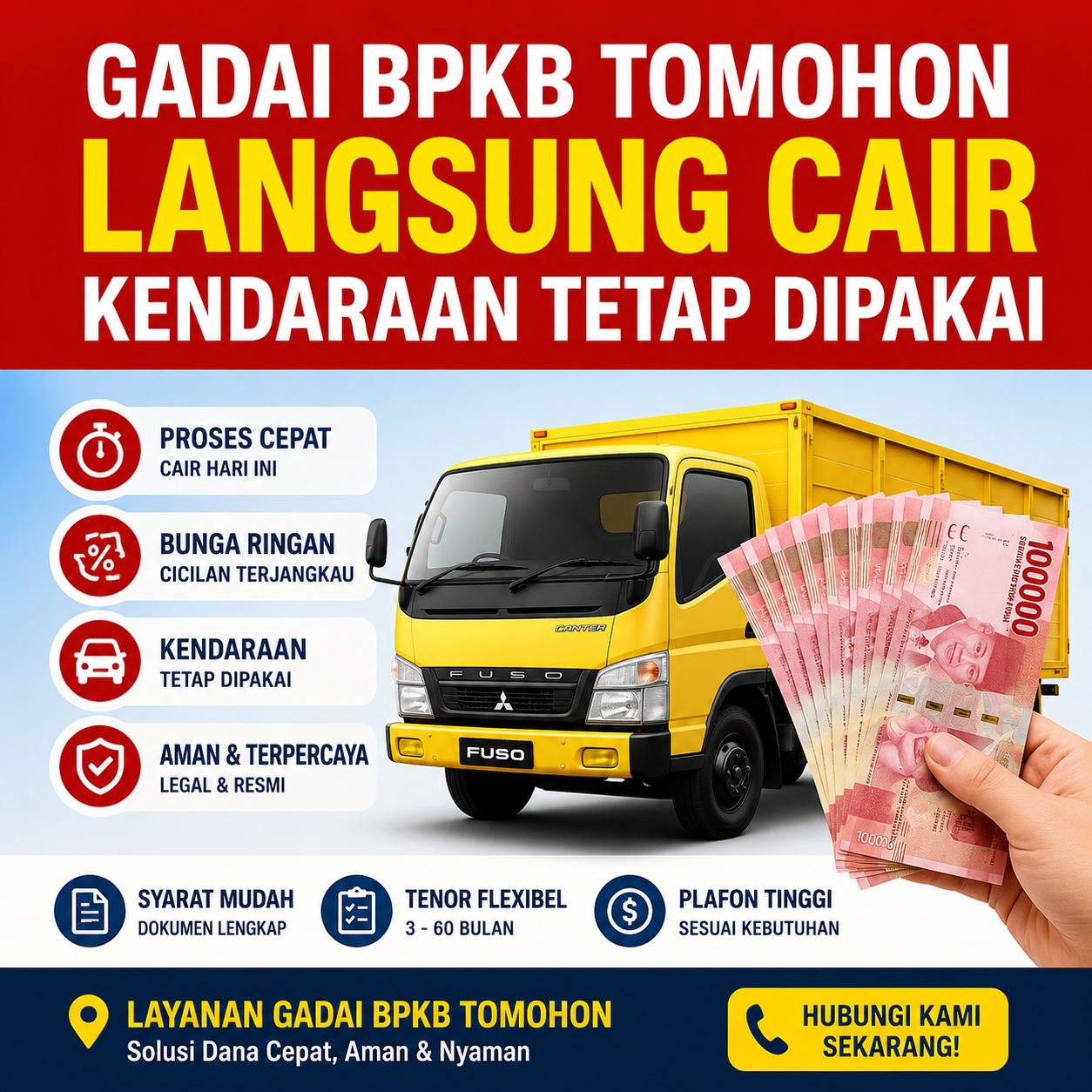 Ajukan Kredit Jaminan BPKB Tomohon Bunga Ringan Secara Mudah dan Cepat