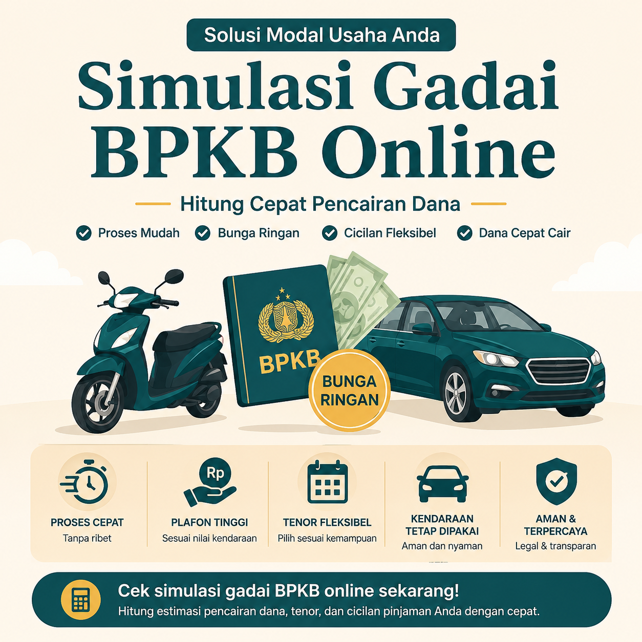 Kredit Jaminan BPKB Tuban Bunga Ringan Resmi dan Proses Cepat Cair