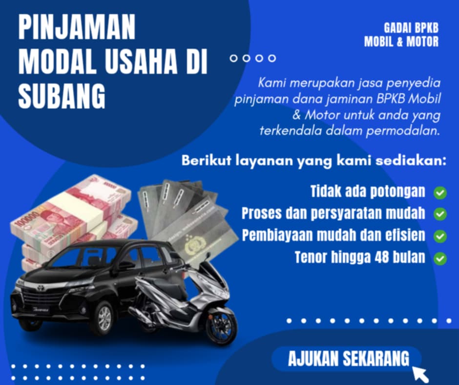 Pusat Kredit Jaminan Bpkb Di Subang