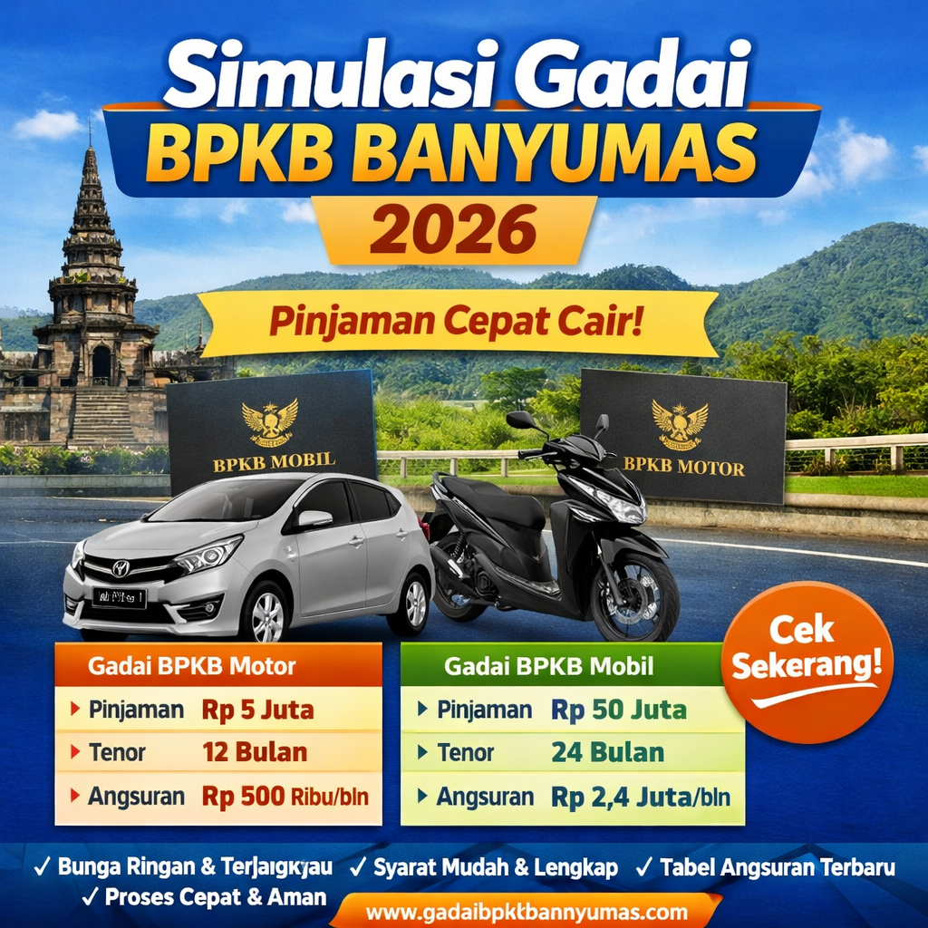 Simulasi Kredit Jaminan BPKB Banyumas Mudah & Transparan