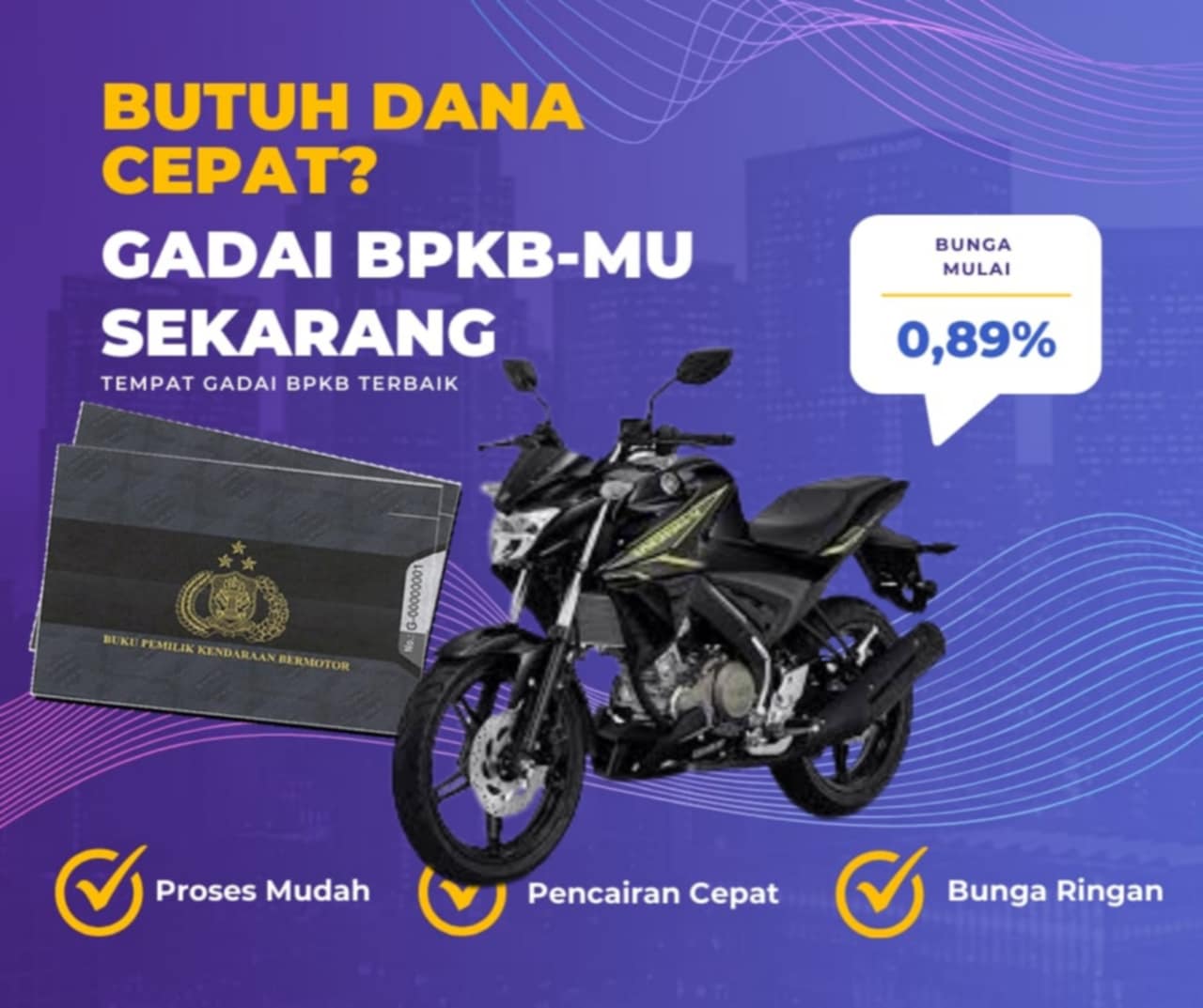 Kredit Jaminan Bpkb Motor Yamaha Newvixion STD Dapat Dana Berapa? Seperti Ini Simulasinya