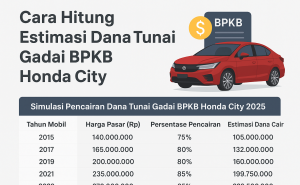 Hitung Pencairan Kredit Jaminan BPKB Honda City dengan Simulasi