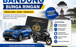 Kredit Jaminan BPKB Bandung Proses Kilat, Bunga Ringan dan Syarat Simpel